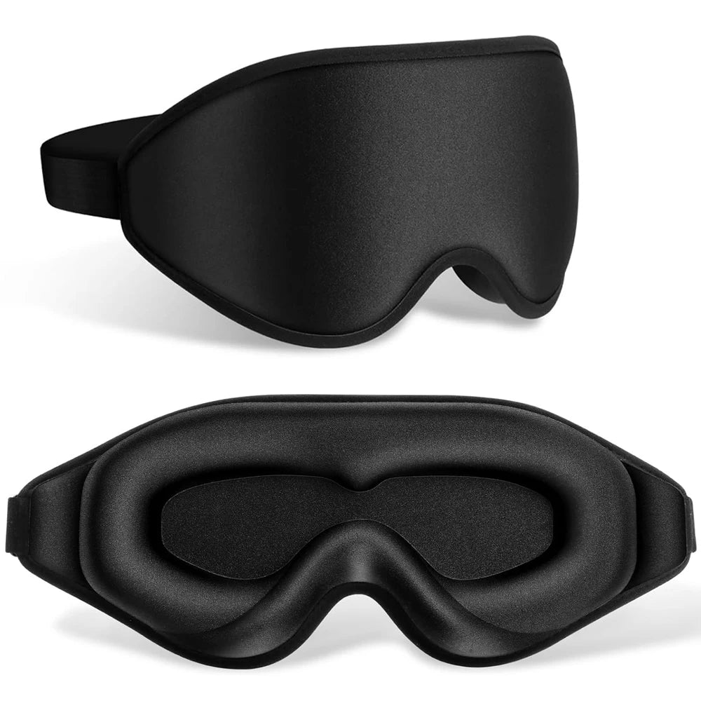 Premium 3D Sov Mask – 100% Mörkläggning för djup sömn
