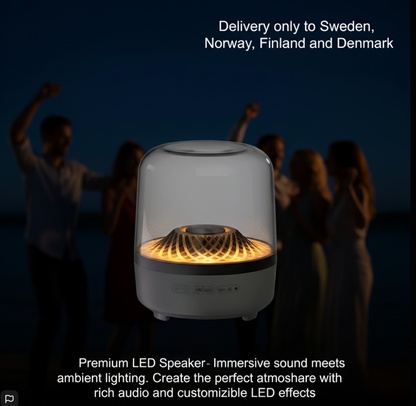 Högtalare med LED-belysning