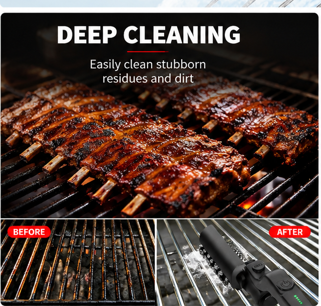 TurboGrill™ Sladdlös Grillrengörare