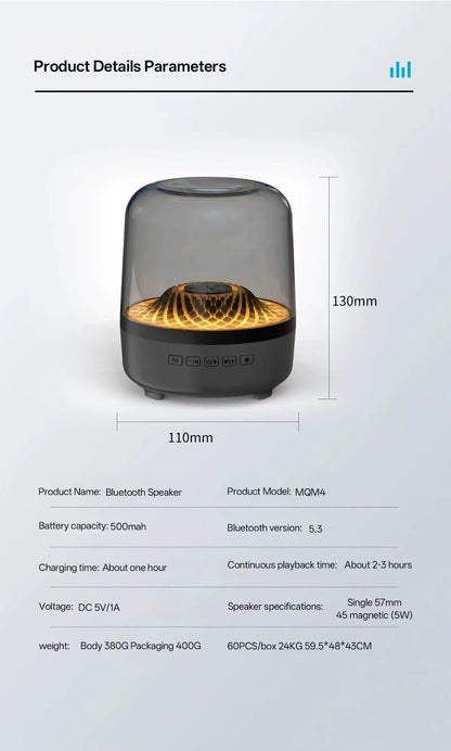 Högtalare med LED-belysning